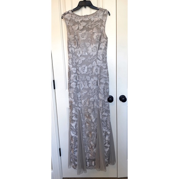 Alex Evenings | Dresses | Alex Evenings Platinum Embroidered Gown | Poshmark